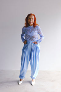 Tuck pants  Sky blue