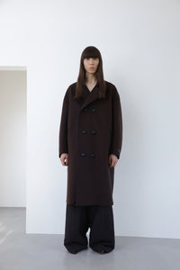 Long P Coat  Brown