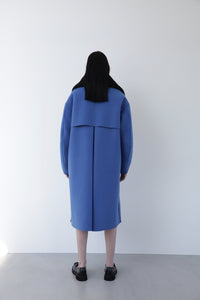 Long P Coat  Blue