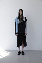 画像をギャラリービューアに読み込む, Crazy Reversible sewing short P coat Blue Crazy
