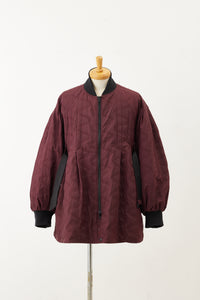 Reversible Quilted Ma-01 Bordeaux×Black