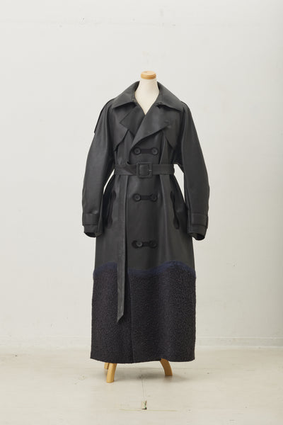 Ultra Suede Gradation Trench Black