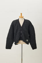 画像をギャラリービューアに読み込む, Shirring Cardigan Black
