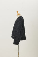 画像をギャラリービューアに読み込む, Shirring Cardigan Black
