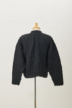 画像をギャラリービューアに読み込む, Shirring Cardigan Black
