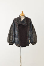 画像をギャラリービューアに読み込む, Limited fabric Dolman sleeve jacket Blue Forest
