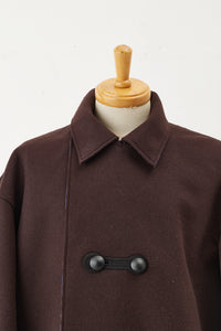 Long P Coat  Brown