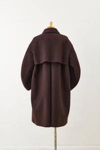 Long P Coat  Brown